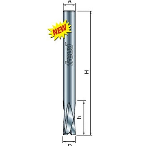 Freud Tools 3/8" (Dia.) O-Flute Up Spiral Bit With 3/8" Shank - Ace Tool Group - Freud