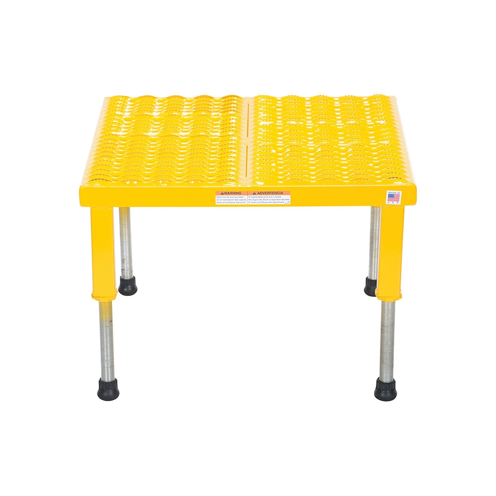 Vestil Adjust Alum Stand 9-1/2-15-1/2 H 19 X 36 - Ace Tool Group - Vestil