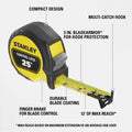 Stanley 25 ft. CONTROL-LOCK Tape Measure - Ace Tool Group - Stanley