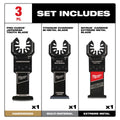 Milwaukee 49-10-9001 3PC Multi-tool Blade Variety Pack - Ace Tool Group - Milwaukee