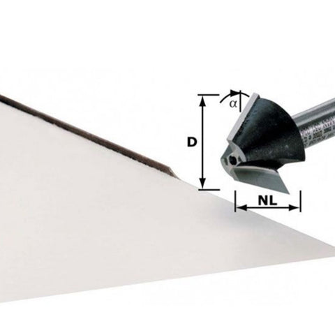 Festool 499799 Cutter Chamfer HW D26-KL S8 MFK700 - Ace Tool Group - Festool