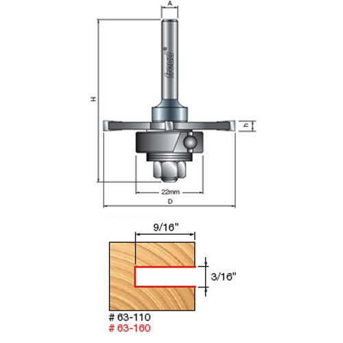Freud Tools 9/16" Depth Slotting Cutter Set - Ace Tool Group - Freud