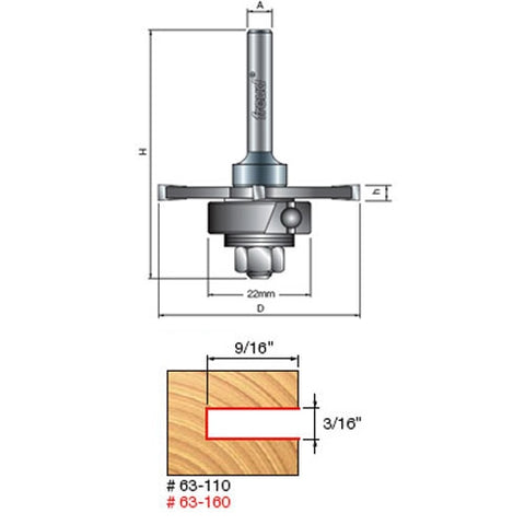 Freud Tools 9/16" Depth Slotting Cutter Set - Ace Tool Group - Freud