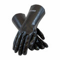 PIP 58-8040R Procoat Pvc Gloves, Semi-Rough Finish, Black, 14" Length, Interlock Lined  -12 Pack - Ace Tool Group - Protective Industrial Products