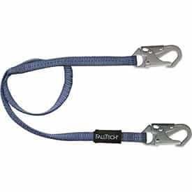 Falltech 8206 6' Web Restraint Lanyard, Fixed-length with Steel Snap Hooks - Ace Tool Group - Falltech