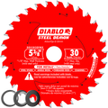 Diablo Tools 5-3/8" X 30-Teeth Steel Demon Carbide Saw Blade For Medium Metal - Ace Tool Group - Diablo