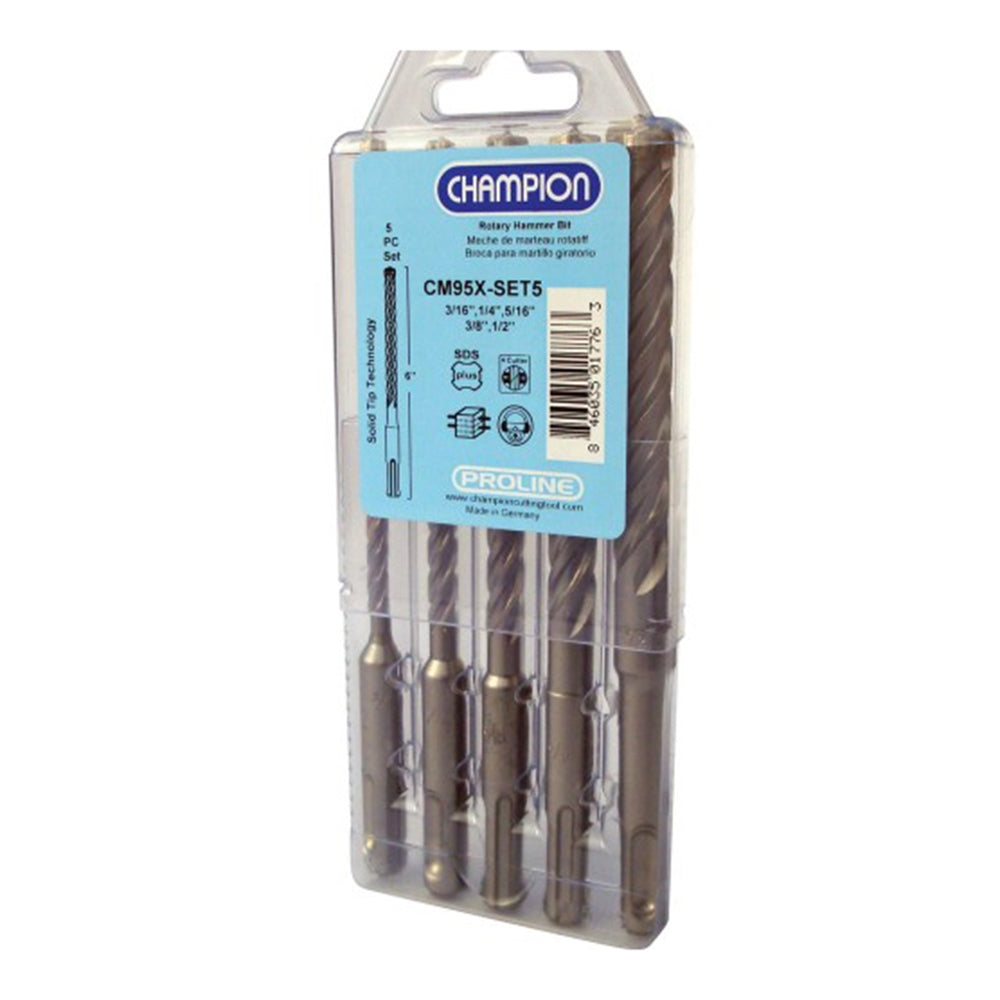 Champion Cm95X-Set5 Sds Hammer Bit Set - Ace Tool Group - Champion Cutting