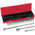 Klein Tools 65512 16-Piece 1/2-Inch Drive Socket Wrench Set - Ace Tool Group - Klein