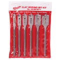Milwaukee 49-22-0071 Flat Boring Bit 6" Set - 6PC - Ace Tool Group - Milwaukee