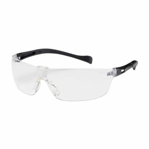 PIP 250-MT-10070 Monteray Ii Eyewear, Clear Polycarbonate Lens, Anti-Scratch, Black Temples, Soft Rubber Nosepiece And Temples -12 Pack - Ace Tool Group - Protective Industrial Products