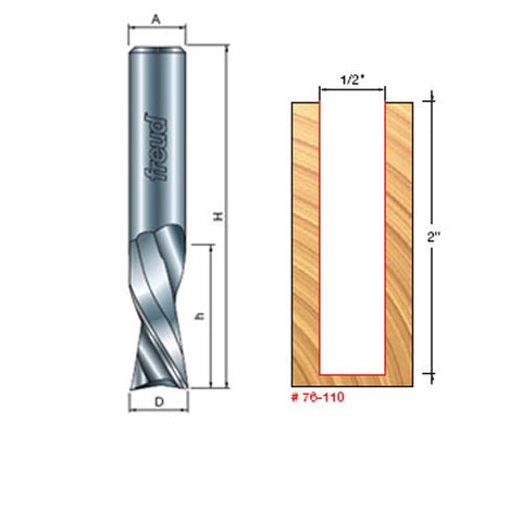 Freud Tools 1/2" (Dia.) Down Spiral Bit - Ace Tool Group - Freud