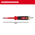 Milwaukee 48-22-2201 2-in-1 1000V Insulated Flip Shank Multi-Bit Screwdriver - Ace Tool Group - Milwaukee