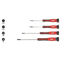 Milwaukee 48-22-2604 4 PC Precision Screwdriver Set - Ace Tool Group - Milwaukee