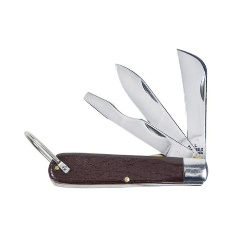 Klein 1550-6 3 Blade Pocket Knife with Screwdriver - Ace Tool Group - Klein