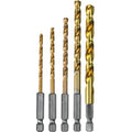 Makita D-35318 Hex Shank TiN Drill Bit Set, 5pk - Ace Tool Group - Makita