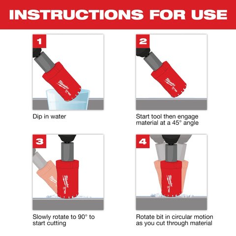 Milwaukee 49-56-5630  1-1/2" Diamond Max Hole Saw - Ace Tool Group - Milwaukee