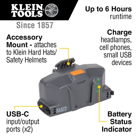 Klein Tools 29025 Hard Hat Fan Modular Battery - Ace Tool Group - Klein