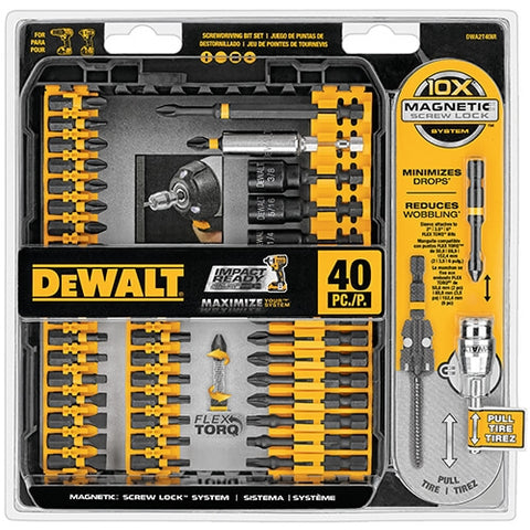 Dewalt Dwa2T40Ir 40 Pc. Screwdriving Set - Ace Tool Group - DeWalt