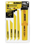 Dewalt Dw4892 12 Piece Bi-Metal Reciprocating Saw Blade Set With Telescoping Case - Ace Tool Group - DeWalt