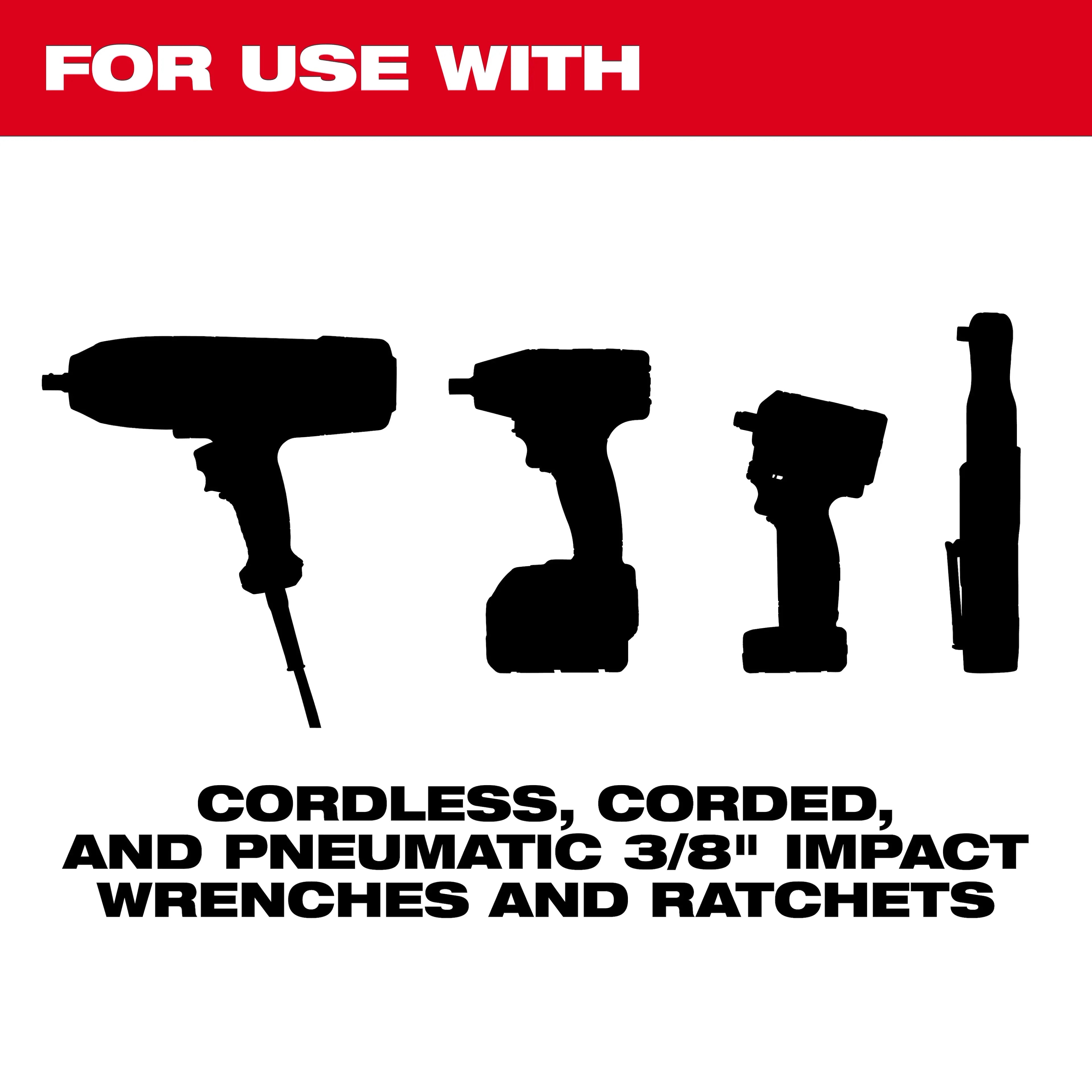 Milwaukee 49-66-6801 SHOCKWAVE Impact Duty Socket 3/8" Dr 19PC MM PACKOUT  Set - Ace Tool Group - Milwaukee