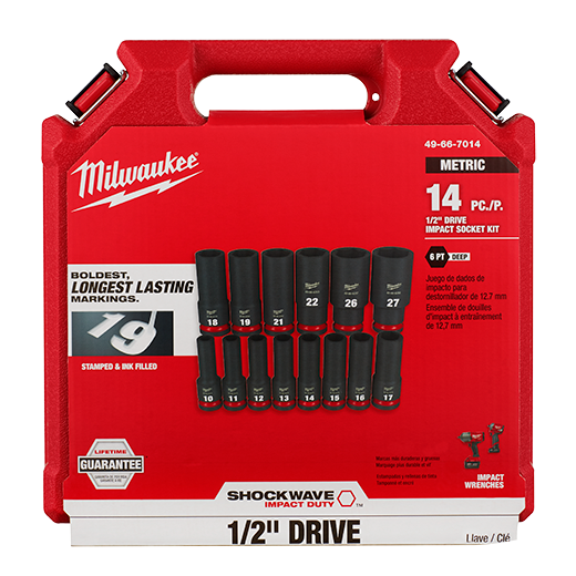 Milwaukee 49-66-7014 14PCSHOCKWAVE Impact Duty 1/2