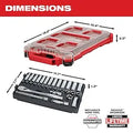 Milwaukee 48-22-9482 3/8" 32pc Ratchet and Socket Set in PACKOUT  - Metric - Ace Tool Group - Milwaukee