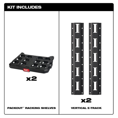 Milwaukee 48-22-8480 PACKOUT  Racking Kit 2 Pack - Ace Tool Group - Milwaukee