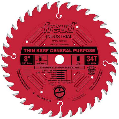 Freud Tools 8" Thin Kerf General Purpose Blade - Ace Tool Group - Freud