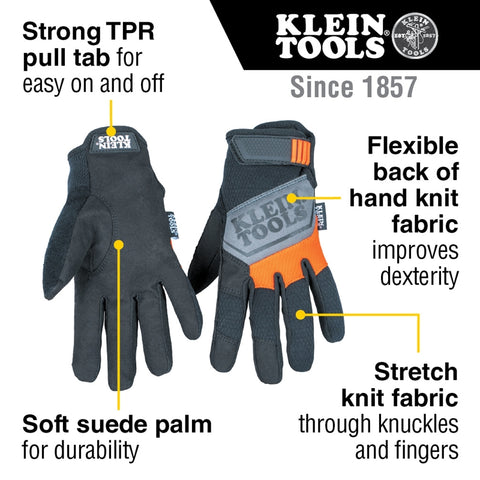Klein Tools 60596 General Purpose Gloves, Large - Ace Tool Group - Klein
