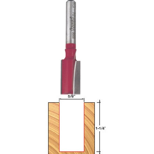 Freud Tools 5/8" (Dia.) Double Flute Straight Bit - Ace Tool Group - Freud