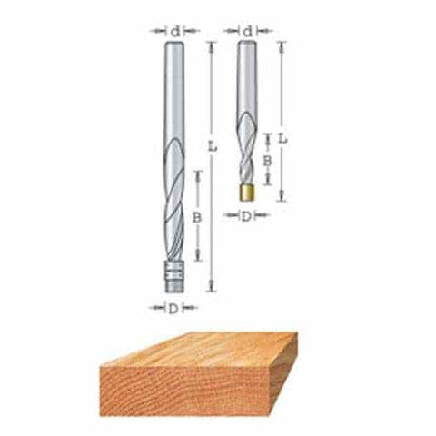 Amana Tool 46196 S.C Spiral Flush Trim 1/8"D Up Router Bit - Ace Tool Group - Amana Tool