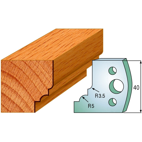 CMT 690.020 Pair of Profiled Knives for Shaper Cutters - Ace Tool Group - CMT