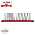 Milwaukee 48-22-9405 3/8" Drive 10pc Deep Well Socket Set - SAE - Ace Tool Group - Milwaukee