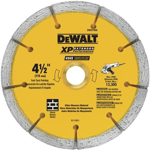 Dewalt Dw4740S 4 1/2" X .250 Sandwich Tuck Point Blade - Ace Tool Group - DeWalt
