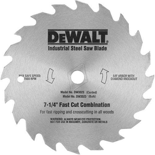 Dewalt Dw3325 7-1/4" 40T Steel Combo Saw Blade (5) - Ace Tool Group - DeWalt