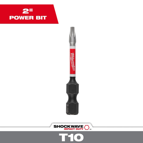 Milwaukee 48-32-4482 Shockwave 2" Power Bit Torx T10