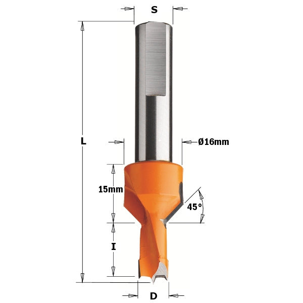 Cmt 377.082.12 D/D W/C.Sink 8X20X70 S=10X25 Lh - Ace Tool Group - CMT