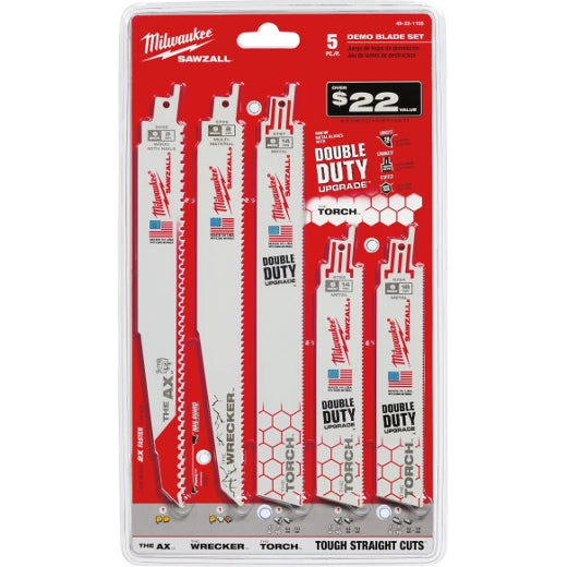 Milwaukee 49-22-1105 5PC DEMO SAWZALL BL KIT - Ace Tool Group - Milwaukee