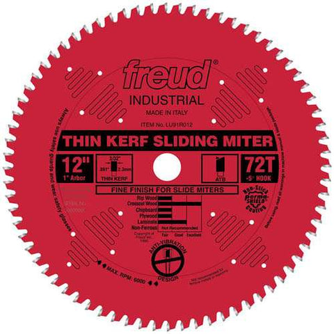 Freud Tools 12" Thin Kerf Sliding Compound Miter Saw Blade - Ace Tool Group - Freud
