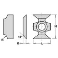 CMT 790.162.00 Edge Rounding Insert Knives, 2mm Radius - Ace Tool Group - CMT