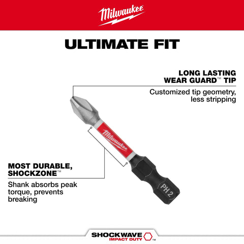 Milwaukee 48-32-4920 Shockwave Slotted Power Bits