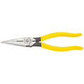 Klein Tools D203-8 8'' (203 mm) Heavy-Duty Long-Nose Pliers - Side-Cutting - Ace Tool Group - Klein