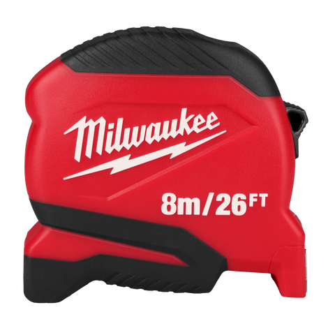 Milwaukee 48-22-1726 8m/26ft Compact Tape Measure 6 Pack - Ace Tool Group - Milwaukee