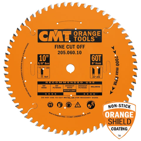 CMT 205.072.12 Industrial Cut-Off ATB Saw Blade, 12-Inch X 72 Teeth, 1-Inch Bore, PTFE-Coated - Ace Tool Group - CMT