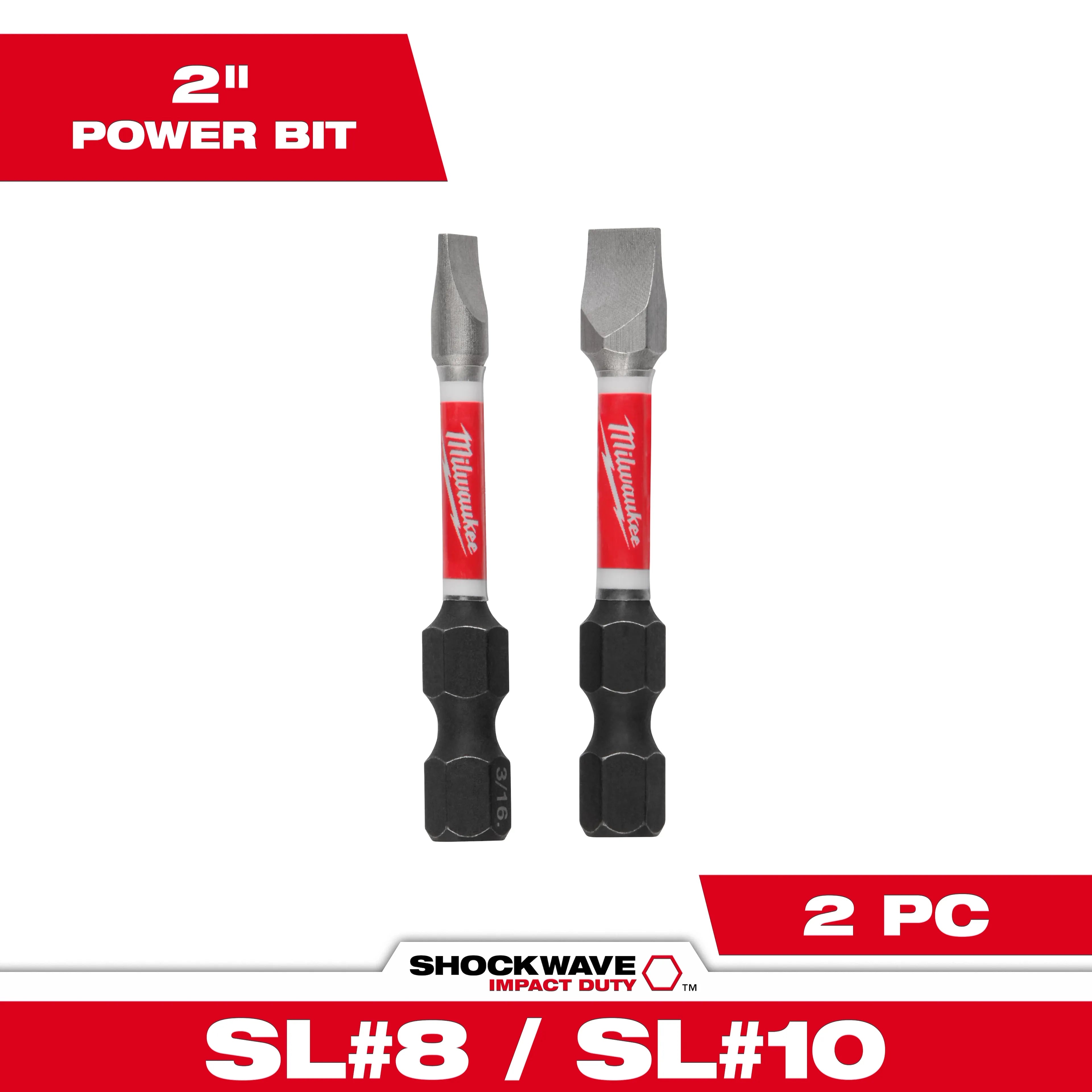 Milwaukee 48-32-4920 Shockwave Slotted Power Bits - Ace Tool Group - Milwaukee