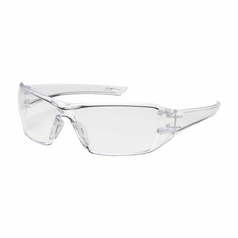 PIP 250-46-0020 Captain Eyewear, Clear Polycarbonate Lens, Anti-Scratch And Anti-Fog, Rimless, Clear Bayonet Temples, Non-Slip Nose -12 Pack - Ace Tool Group - Protective Industrial Products