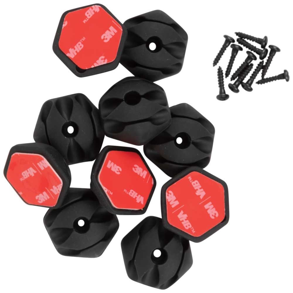 Klein 450-410 Self-Adhesive Cable Mounting clips 10pk - Ace Tool Group - Klein