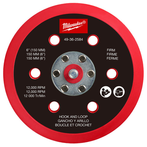 6" H&L Backing Pad - Firm