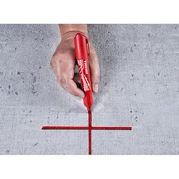 Milwaukee 48-22-3256 INKZALL Large Chisel Tip Red Marker 12 Pack - Ace Tool Group - Milwaukee