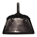 Magnolia Brush #6 Dust Pan 12 in. Black 20 Ga. Metal with Bevel Edge and Hang-Up Hole - Ace Tool Group - Magnolia Brush
